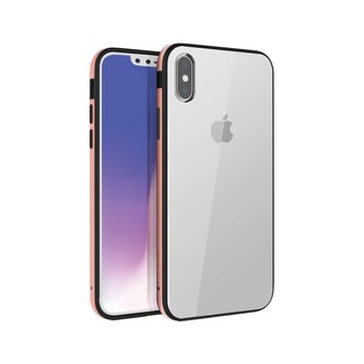 UNIQ Valencia Clear iPhone XS/X růžovo zlaté