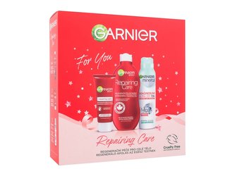Garnier Repairing Care tělové mléko Repairing Care 400 ml + krém na ruce Intensive Care Repairing Hand Cream 100 ml + deodorant Mineral Magnesium Ultra Dry 72h 150 ml