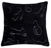 Polštář KITTENS černá 40x40cm mikrovlákno, ESSEX