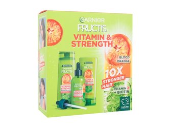 Garnier Fructis šampon Fructis Vitamin & Strength 250 ml + kondicionér Fructis Vitamin & Strength 200 ml + sérum na vlasy Fructis Vitamin & Strength 125 ml