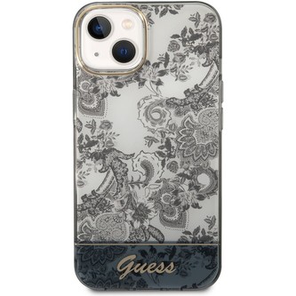 Guess PC/TPU Toile De Jouy kryt iPhone 14 Plus šedý
