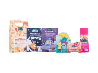 Kneipp Kids sprchový gel Sea Princess 200 ml + pěna do koupele Milky Way 40 ml + pěna do koupele Mud Monster 40 ml + sůl do koupele Dream Driver 40 g + bomba do koupele Superheroes 80 g