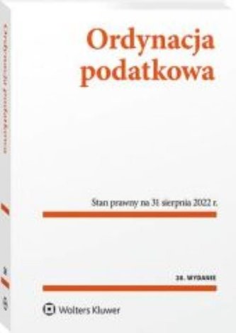 Ordynacja podatkowa Przepisy