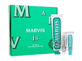Marvis The Mints Toothpaste zubní pasta Classic Strong Mint 85 ml + zubní pasta Anise Mint 10 ml + zubní pasta Whitening Mint 10 ml