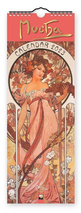 Alphonse Mucha - Alfons Mucha - Slimline-Kalender 2023