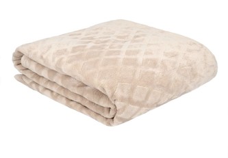 Mikrovláknová deka ROSSA béžová 150x200 cm Homla
