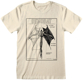 Pánské tričko Netflix|Stranger Things: Demobat (L) béžová bavlna