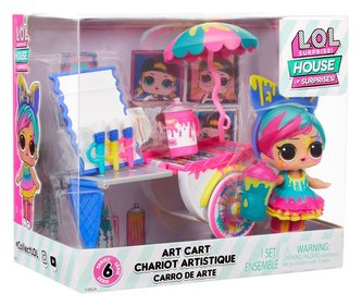 L.O.L. Surprise! Nábytek s panenkou, série 6 - Pojízdný ateliér & Splatters