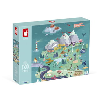 Janod Art Puzzle Život na ostrově 1500 ks