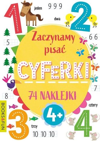 Zaczynamy pisać cyferki. 74 naklejki