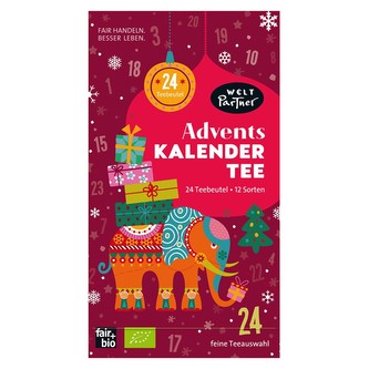 WeltPartner Bio adventní sada s bylinnými čaji, 43 g