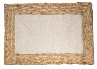 Běhoun v kombinaci bavlny a juty RETAN 60x90 cm Homla