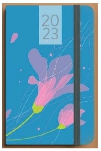 Kalendarz 2023 Kwiat B6 niebieski DNS