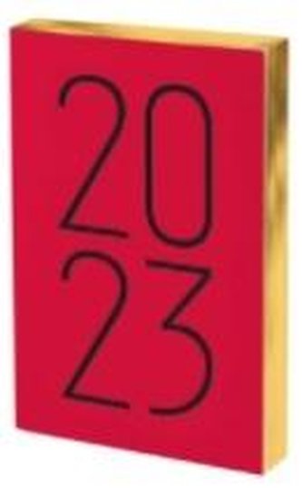 Kalendarz 2023 Art A5 czerwony DNS ANTRA