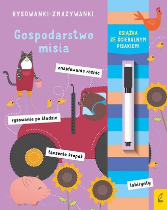 Rysowanki-zmazywanki Gospodarstwo misia