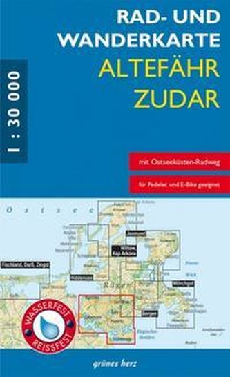 Rad- und Wanderkarte Altefähr - Zudar
