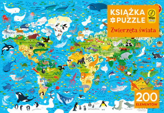Książka i puzzle Zwierzęta świata