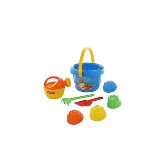 Sada na písek č. 209: Kbelíček velký: 4 formičky: Kon  /+1