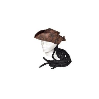 Klobouk pirátský s copánky