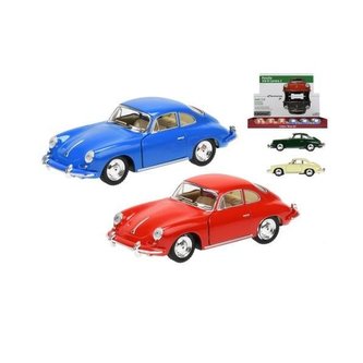Porsche 356B Carrera kov 1:32 na zpětný chod 4barvy