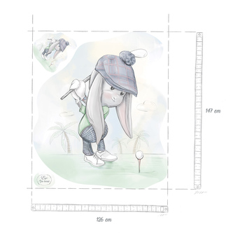 Samolepka na zeď, Effik golfista XL