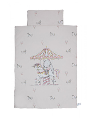 Set prošívaného povlečení 80x100, Effik na kolotoči