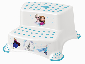 Dvojstupínek k WC/umyvadlu "Frozen", Bílá