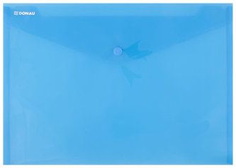 Obálka s drukem průhledná A4 PP, modrá