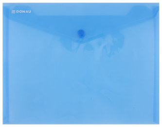 Obálka s drukem průhledná C5 PP -  modrá