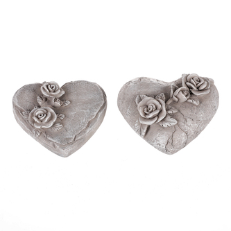 Dekorace na hrob srdíčko s růží