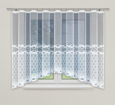 Dekorační žakárová záclona s řasící páskou MICHAELA 150 bílá 400x150 cm MyBestHome