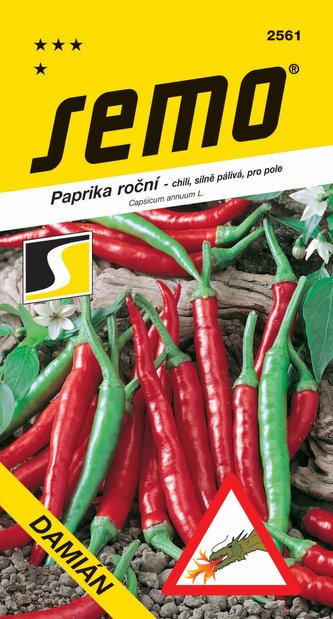 Paprika zel. pálivá chili - Damián červená 0,4g  /SHU 35 000/