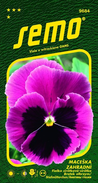 Maceška zahradní - Mistral S1 růžová s okem 35s