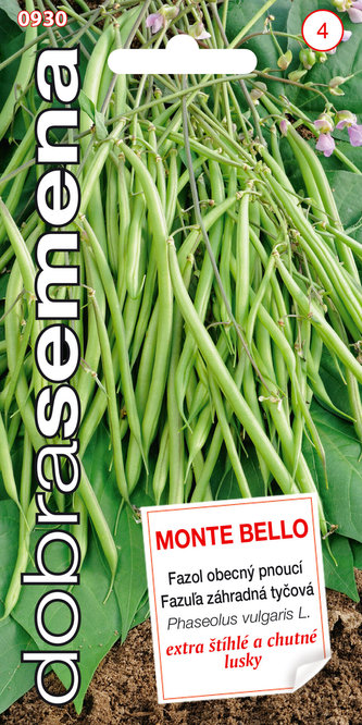 Dobrá semena Fazol tyčkový - Monte Bello 7g