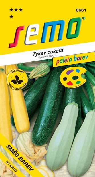 Tykev cuketa - směs barev 12s - série PALETA