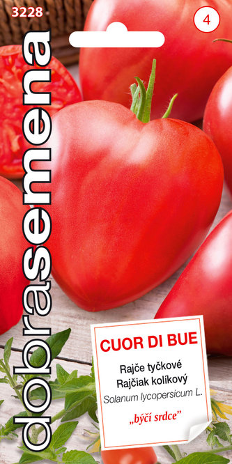 Dobrá semena Rajče tyč. - Cuor di Bue (Býčí srdce) 50s Dobrá semena Rajče tyč. - Cuor di Bue (Býčí srdce) 50s