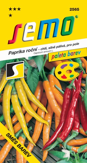 Paprika zel. pálivá chili - směs barev 0,4g - série PALETA /SHU 50 000/