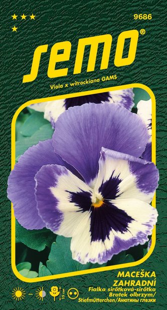 Maceška zahradní - Glacier Ice Violet White 0,3g