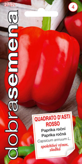 Dobrá semena Paprika zel. - Quadrato D´asti Rosso 0,4g, červená