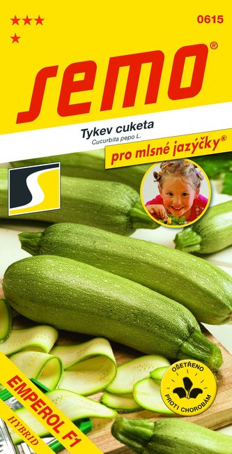 Tykev cuketa - Emperol F1 bělozelená síťovaná 1,5g - série JAZÝČKY