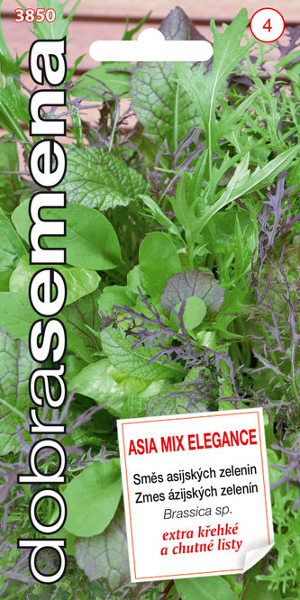 Dobrá semena Směs asijských list. zelenin - Asia mix Elegance 4g