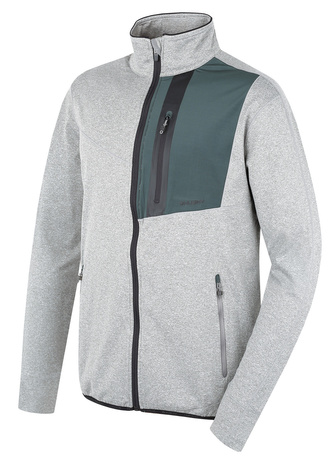 Pánská mikina na zip Ane M grey green - L
