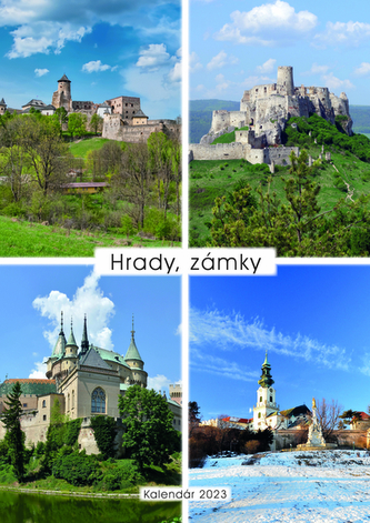 HRADY, ZÁMKY - Nástenný kalendár - 2023