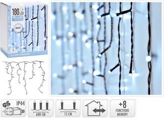 Světelný řetěz RAMPOUCHY bílá 180 LED / 6 m