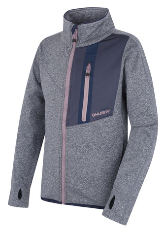 Dětská mikina na zip Ane K dk. blue - 122