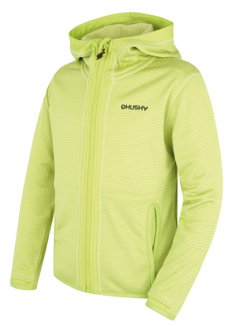 Dětská mikina s kapucí Artic Zip K br. green/dk. khaki - 122
