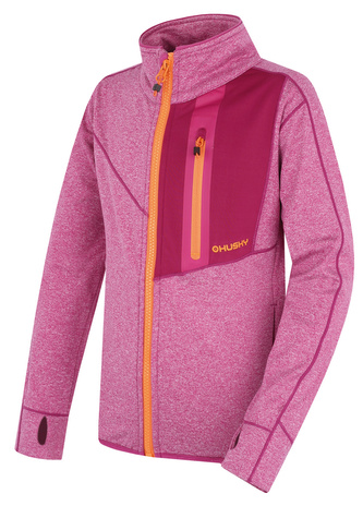 Dětská mikina na zip Ane K magenta - 140