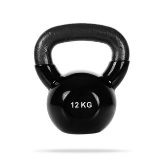 Kettlebell black - GymBeam - černá