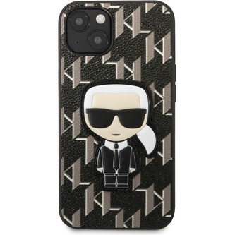 Karl Lagerfeld Monogram Ikonik Kryt iPhone 13 mini černý