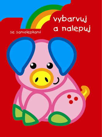 Vybarvuj a nalepuj Prasátko